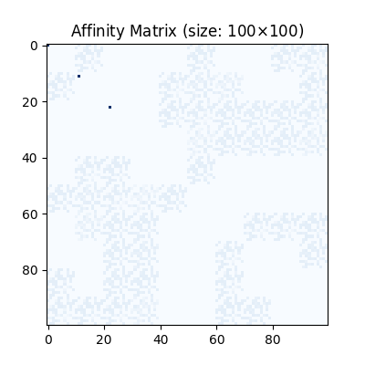 Affinity Matrix (size: 100$\times$100)
