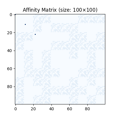 Affinity Matrix (size: 100$\times$100)