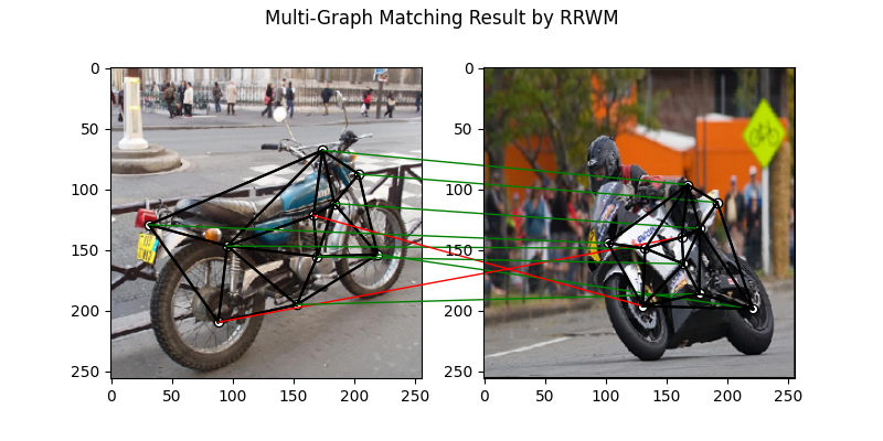 Multi-Graph Matching Result by RRWM