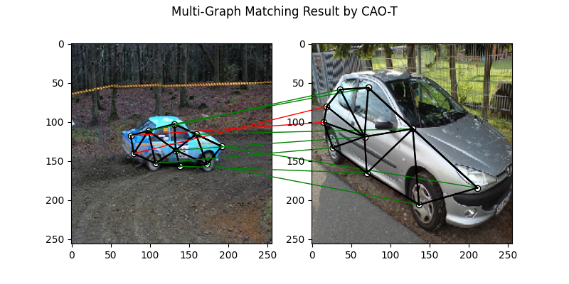 Multi-Graph Matching Result by CAO-T