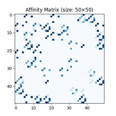 Affinity Matrix (size: 50$\times$50)